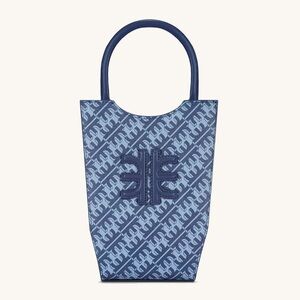 JW PEI Fei Dark Blue Monogram Logo Phone Bag Crossbody Purse Minibag | Navy